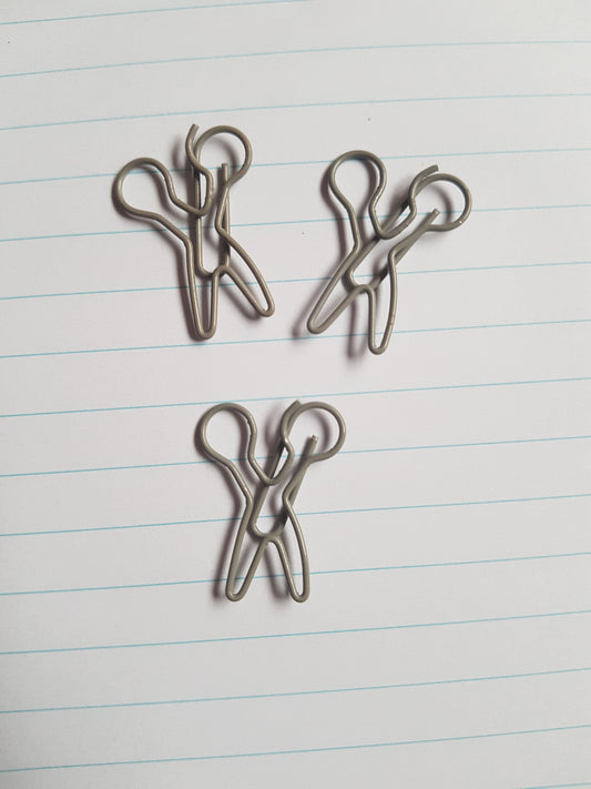 grey scissors paper clips