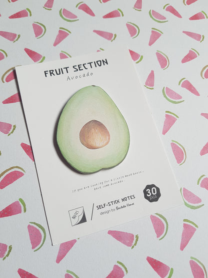 avocado sticky notes memo pad