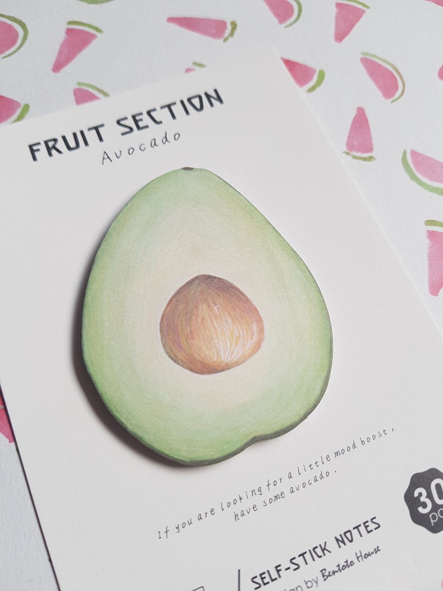 avocado sticky notes memo pad