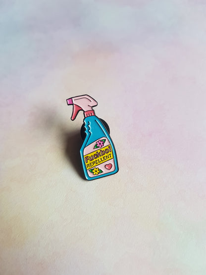 enamel pin badge - fuckboi repellent