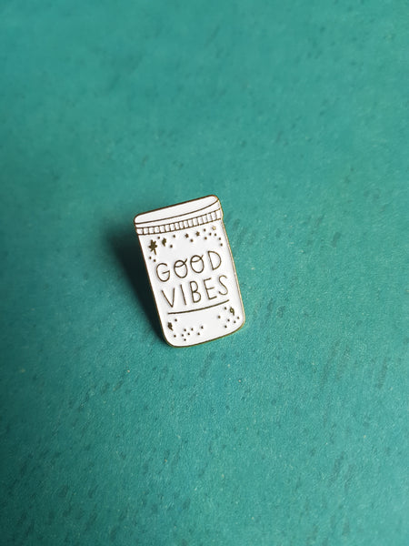 enamel pin badge - good vibes