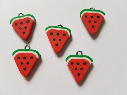 21mm polymer clay watermelon pendants