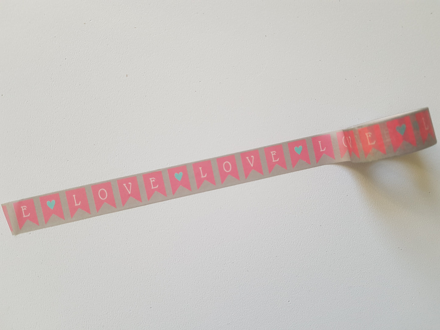 5m washi tape - 15mm - love banner 