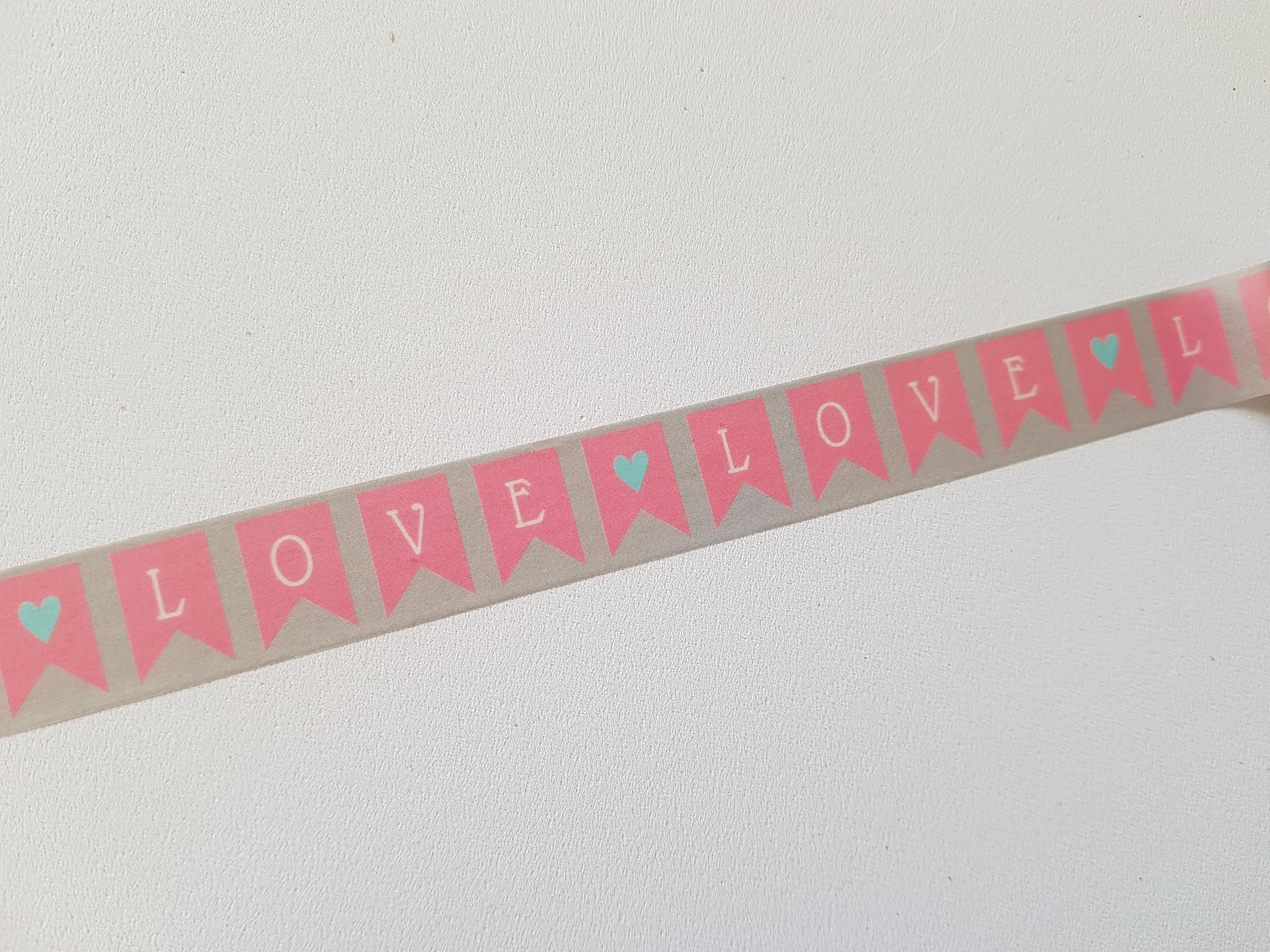 5m washi tape - 15mm - love banner 