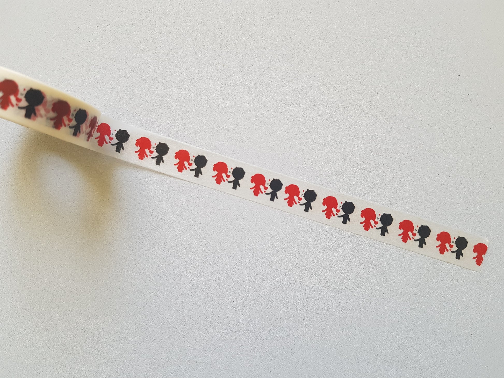 10m washi tape - 15mm - valentines - couple in love