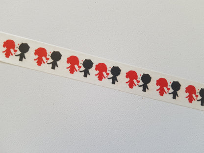 10m washi tape - 15mm - valentines - couple in love 