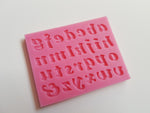 silicone craft mould - alphabet (lowercase letters) 
