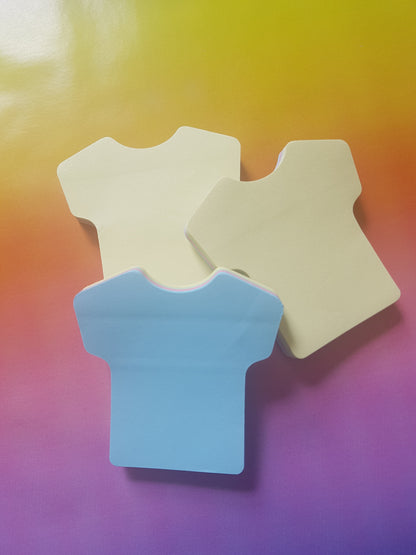 t-shirt sticky notes