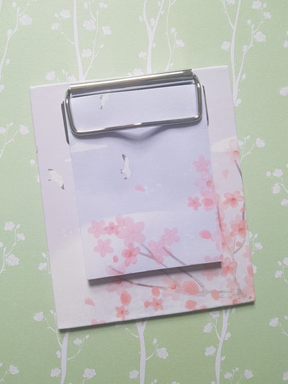 mini clipboard memo pad - sky birds