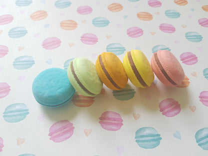 pastel macaron erasers 