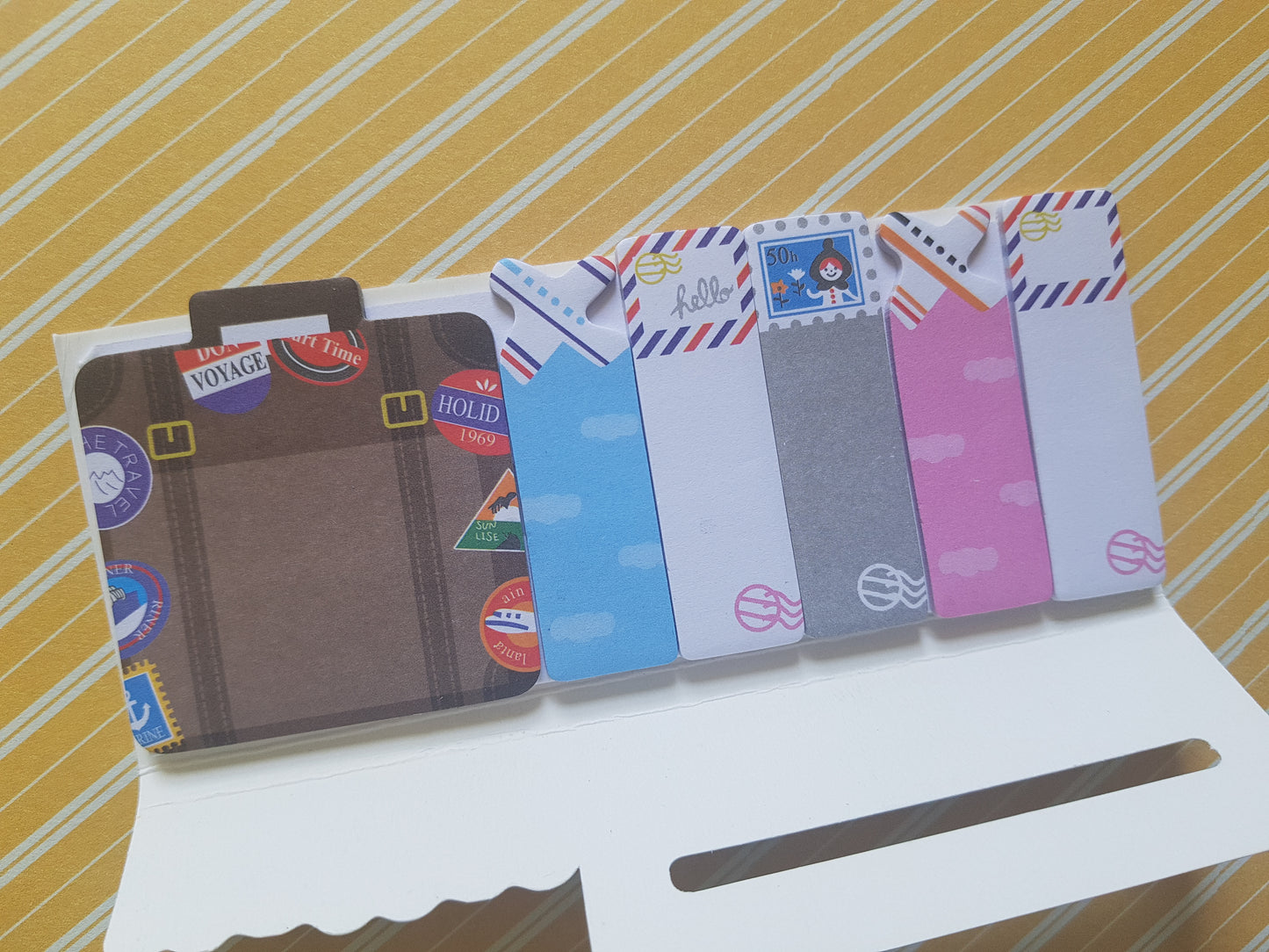 travel sticky note tabs