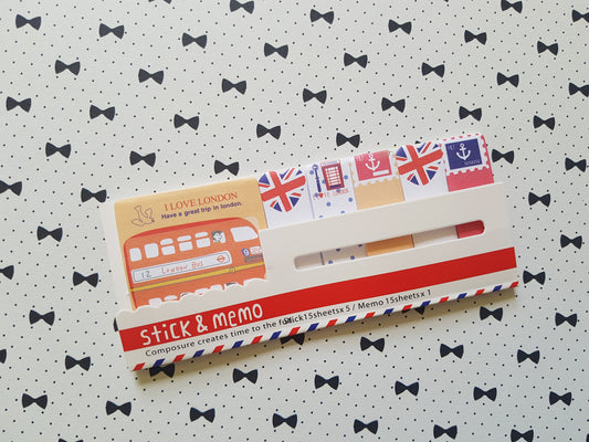 london sticky memo tabs