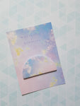 multicolour clouds sticky notes memo pad