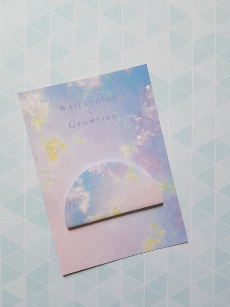 multicolour clouds sticky notes memo pad