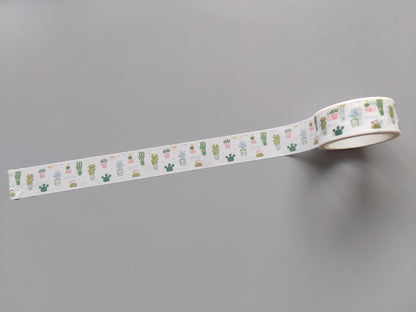 5m washi tape - 15mm - cactus