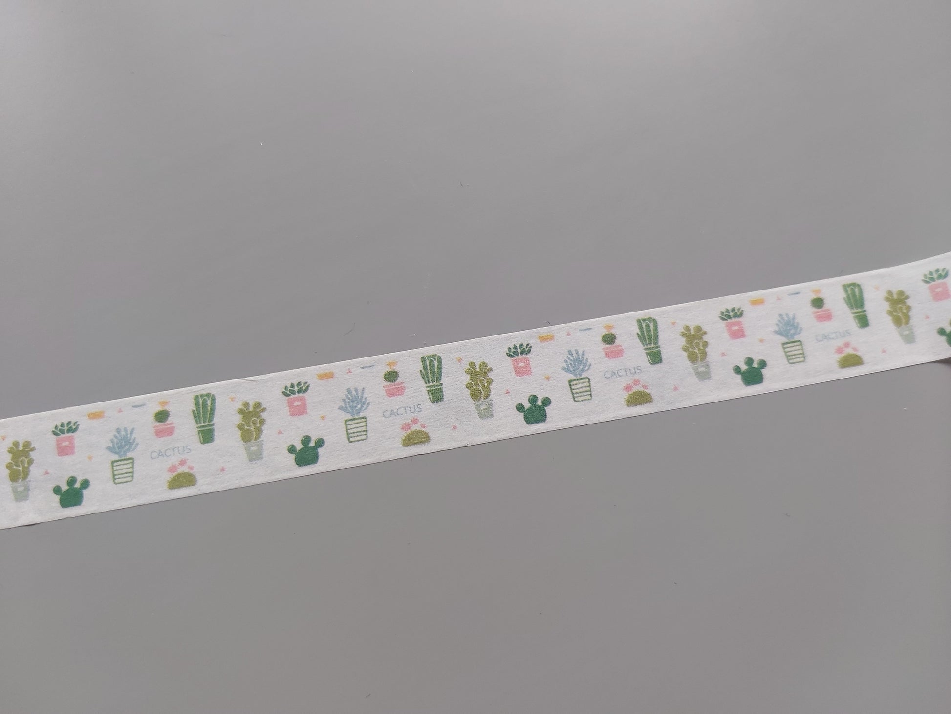 5m washi tape - 15mm - cactus