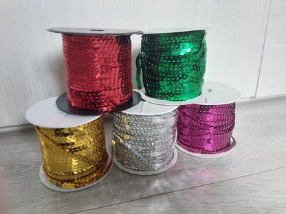 metallic sequin trims