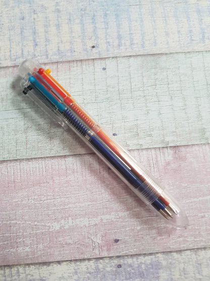 6-in-1 coloured pen