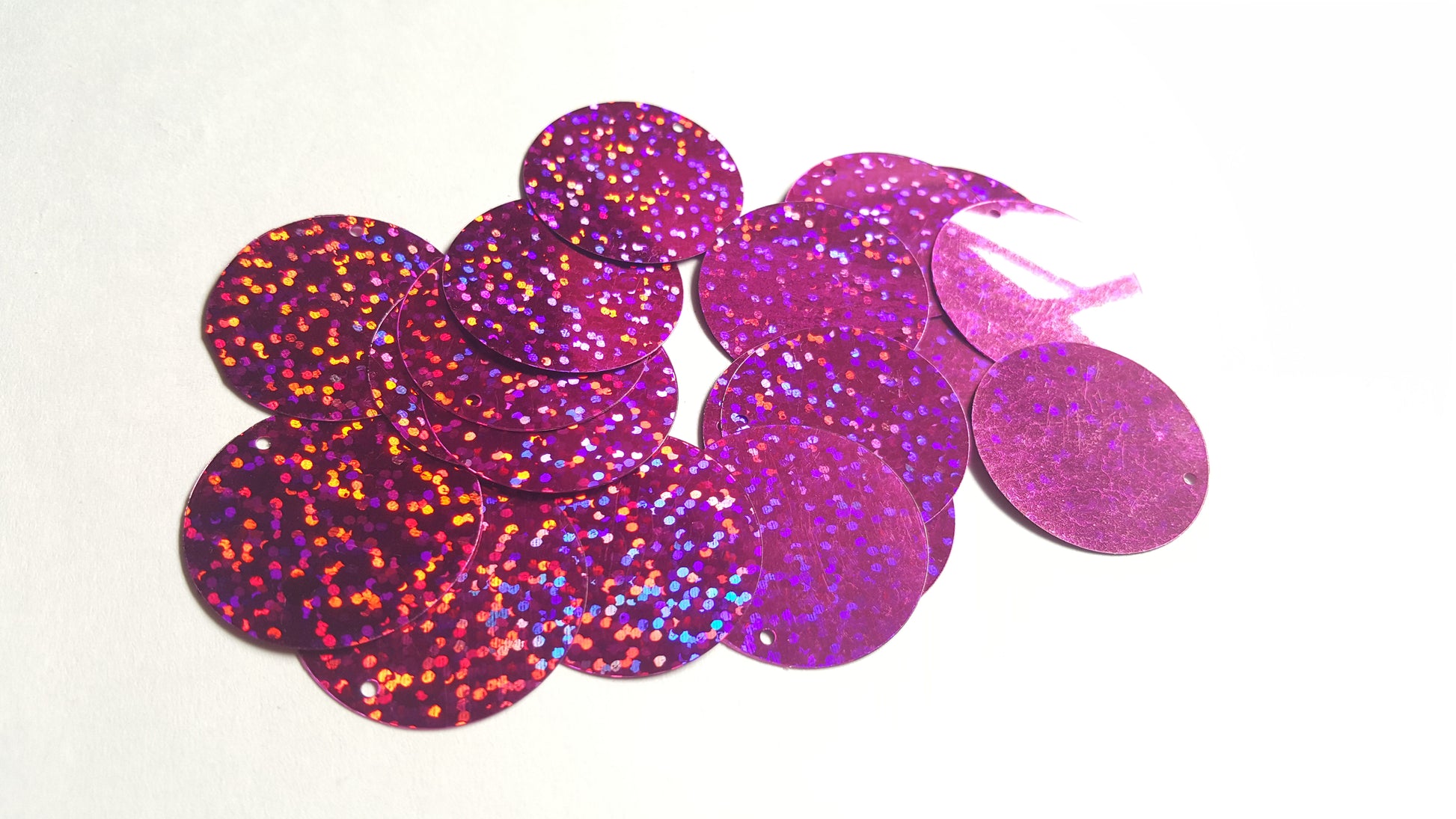 29mm holographic disc sequins - pink