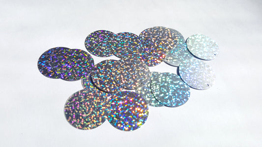 29mm holographic disc sequins - silver