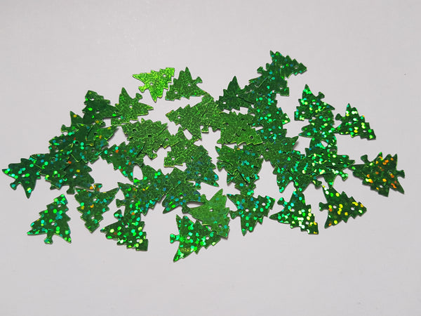 16mm holographic christmas tree sequins 