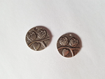 25mm silver plated round owl pendants