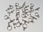 15mm tibetan silver plated toggle clasps 