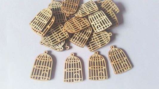 42mm wooden birdcage shapes