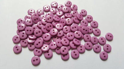 9mm resin round buttons - lavender