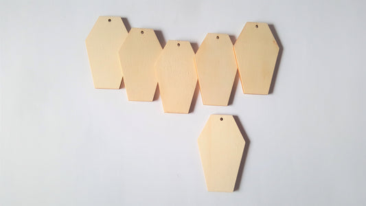 70mm wooden coffin shapes