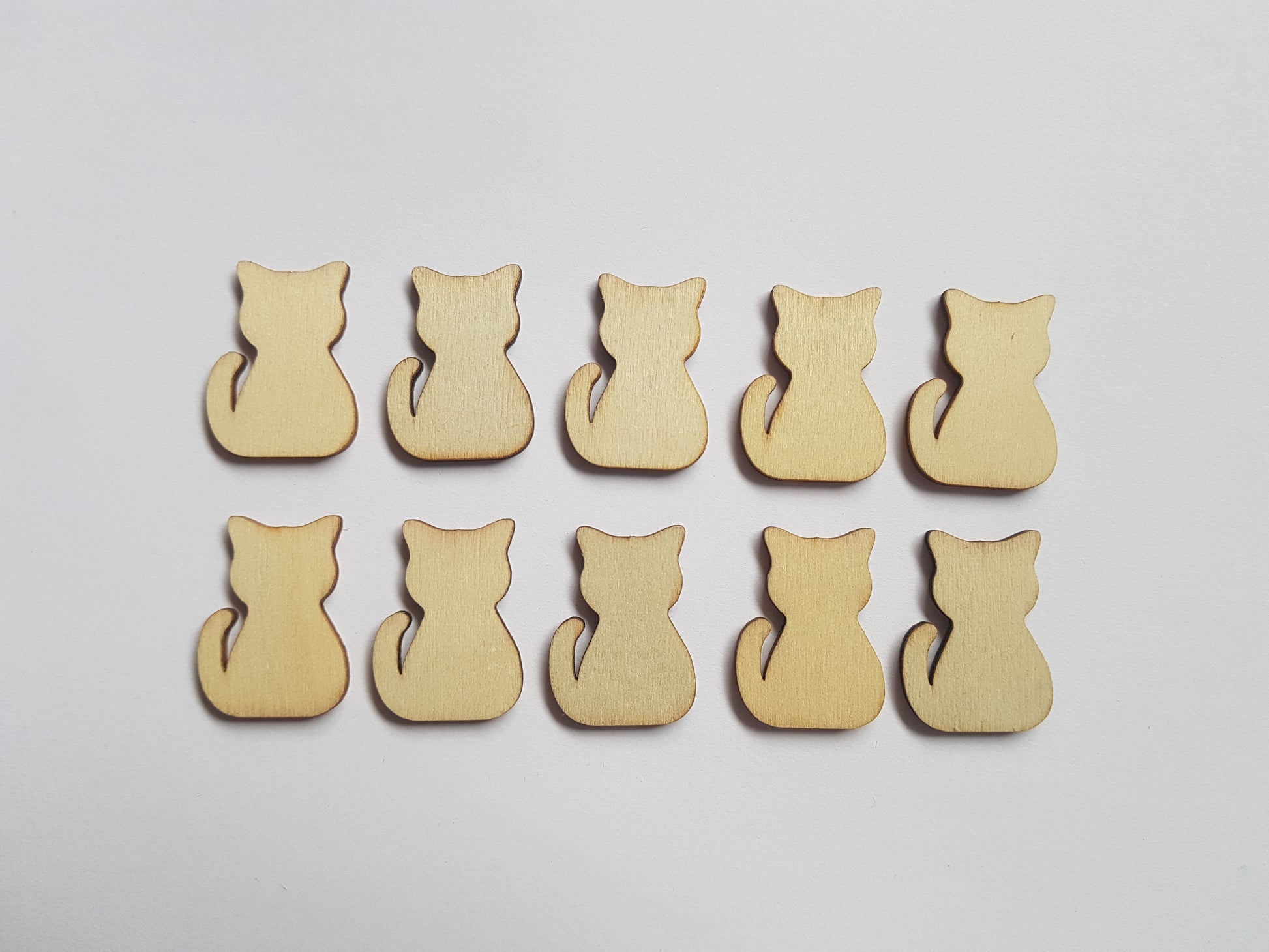 30mm wooden cats