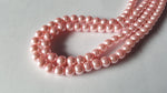 glass pearl beads - pale pink