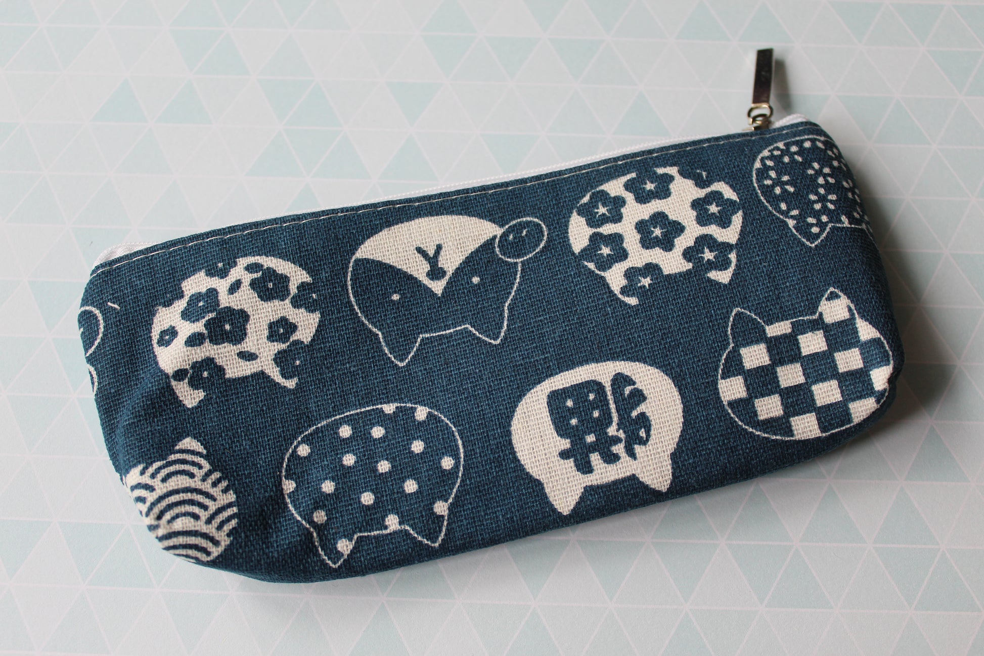 patchwork cats pencil case