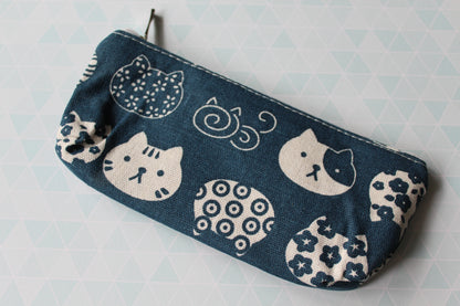 patchwork cats pencil case