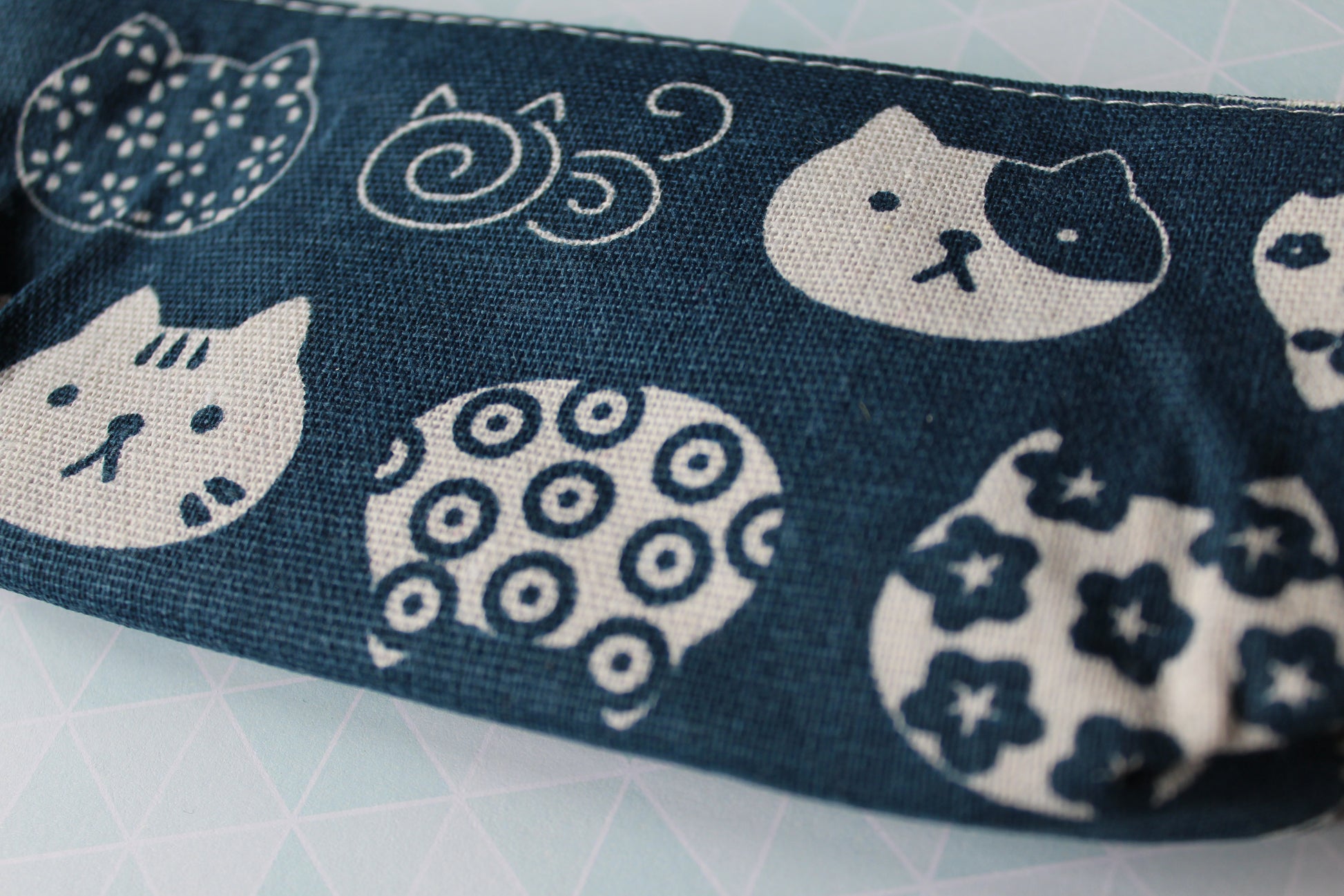 patchwork cats pencil case