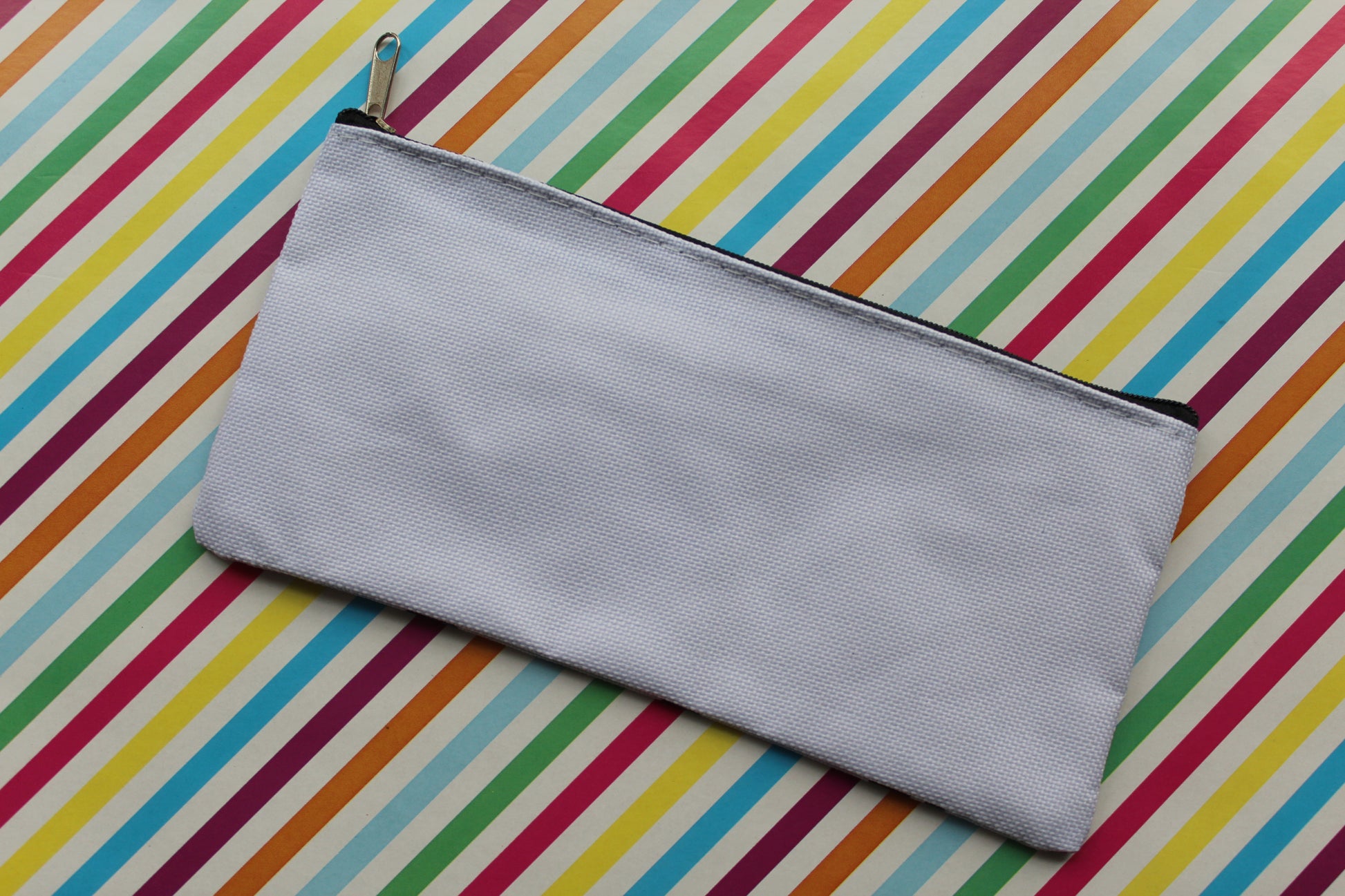 black & white spotty pencil case