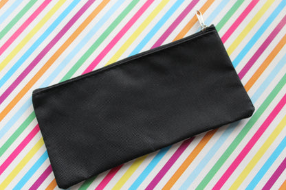 black & white zigzags pencil case