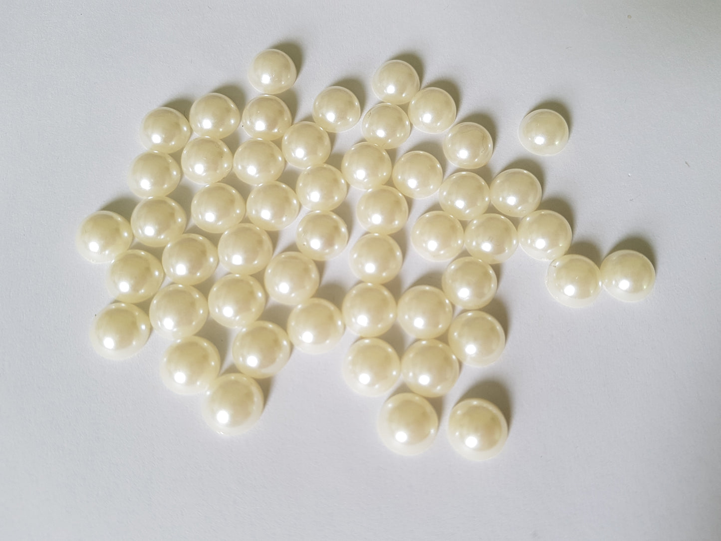 pearl cabochons - ivory