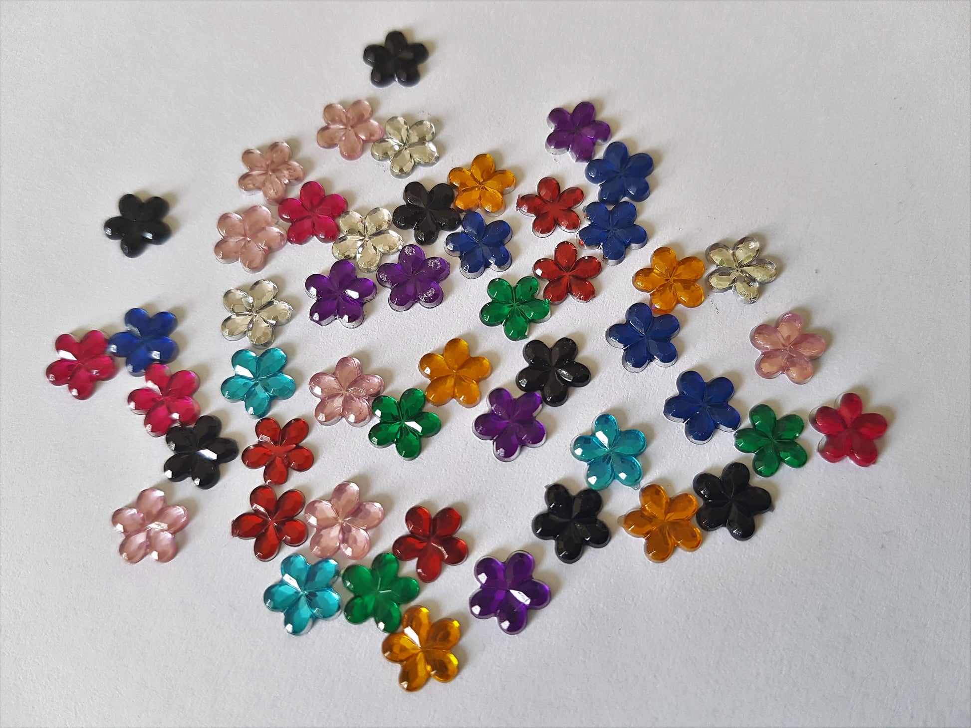 flower rhinestones - mixed colour