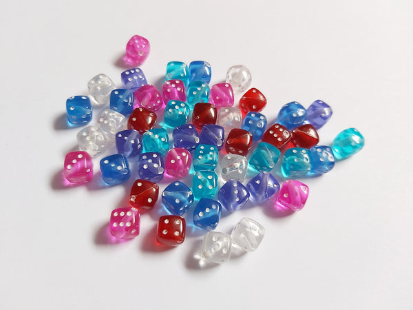Acrylic Dice Beads