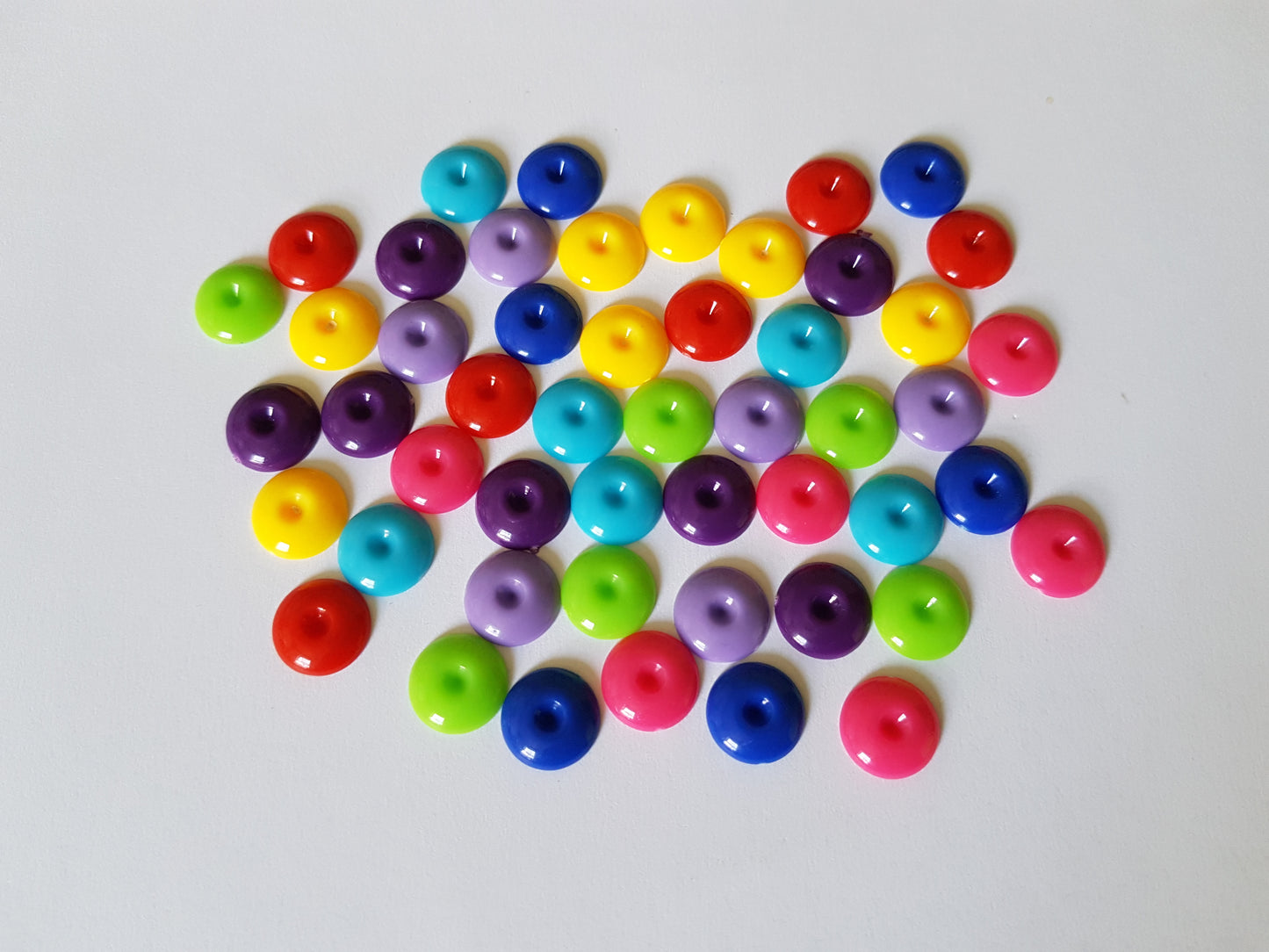 round cabochons - mixed colour