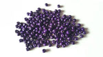 5.5mm wooden round beads - purple