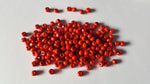 5.5mm wooden round beads - red