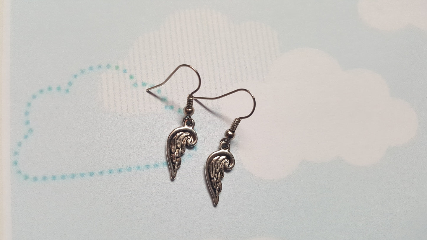 angel wings earrings