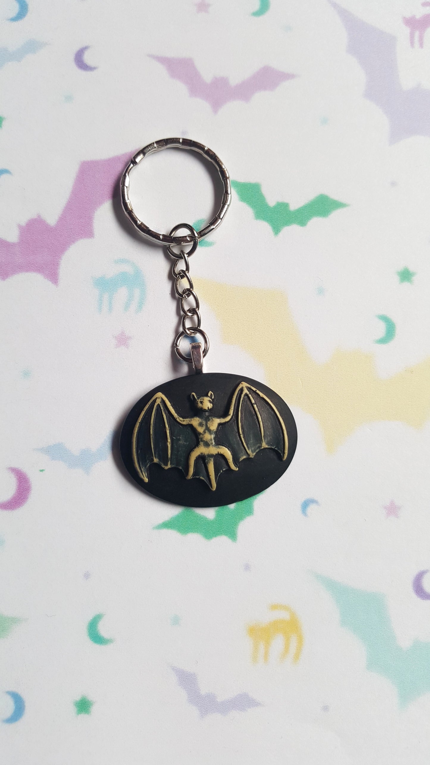 bat cameo keyrings