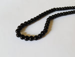 6mm glass beads - black
