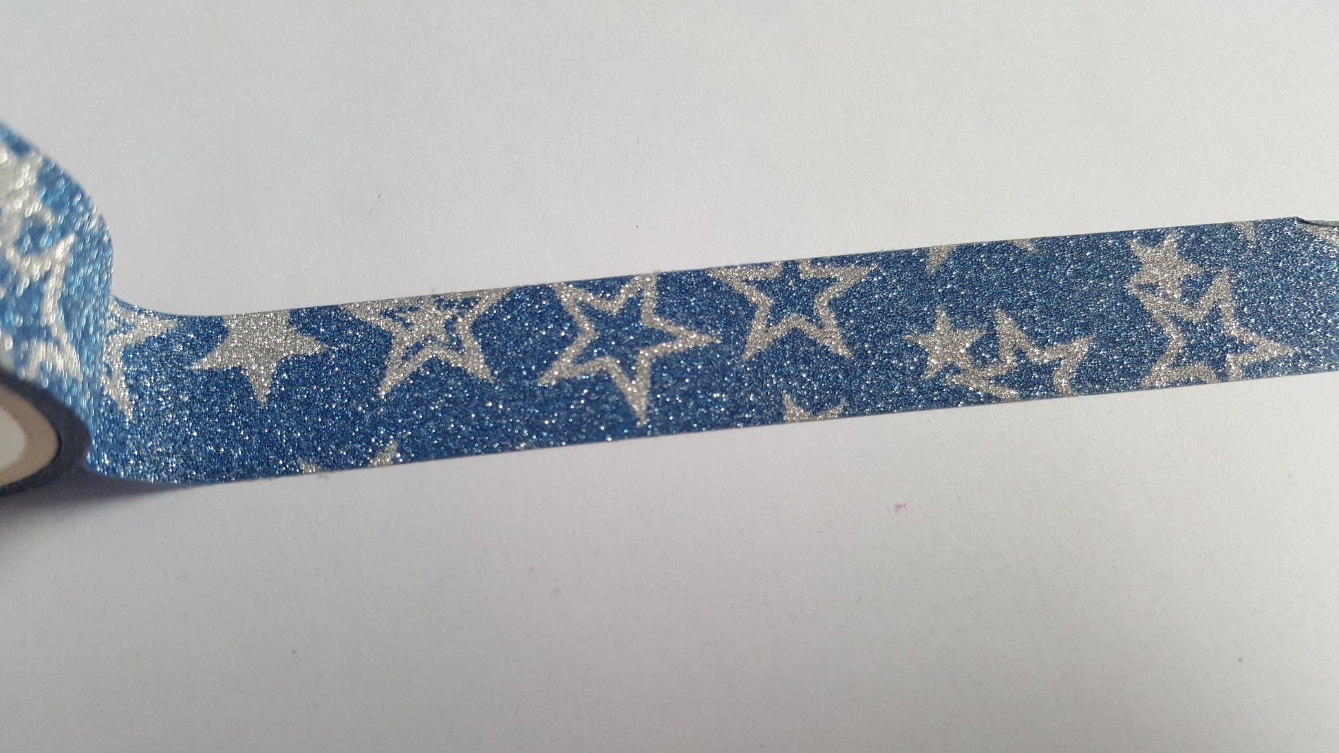 3m washi tape - 15mm - glitter - stars - blue