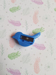 bird pencil sharpener - blue