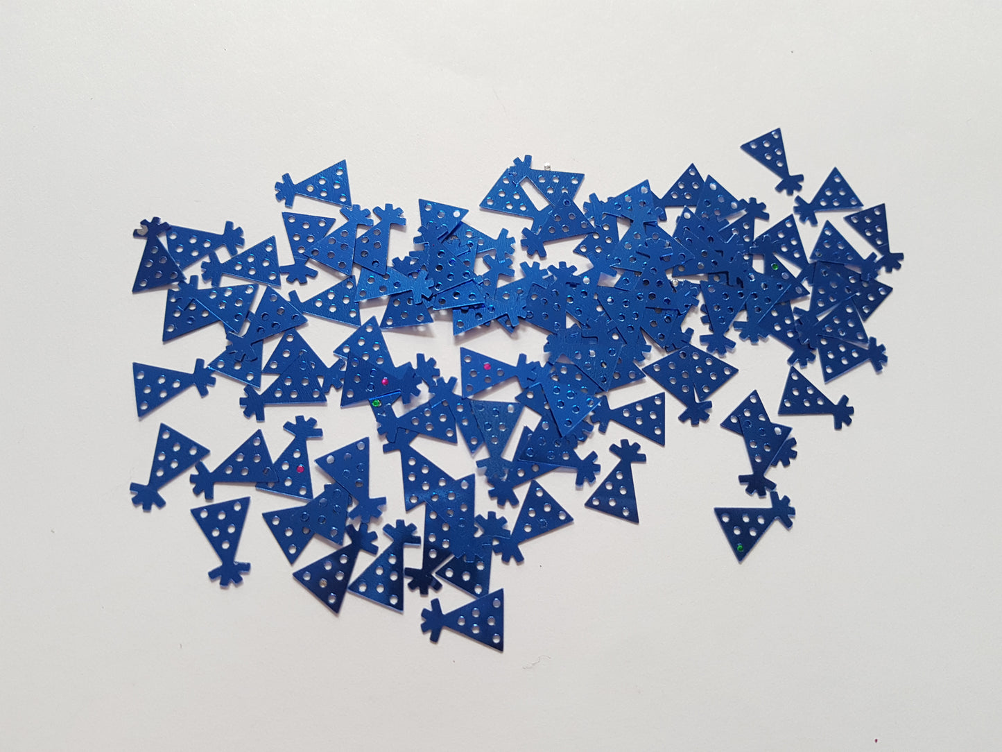 13mm party hat sequins - blue