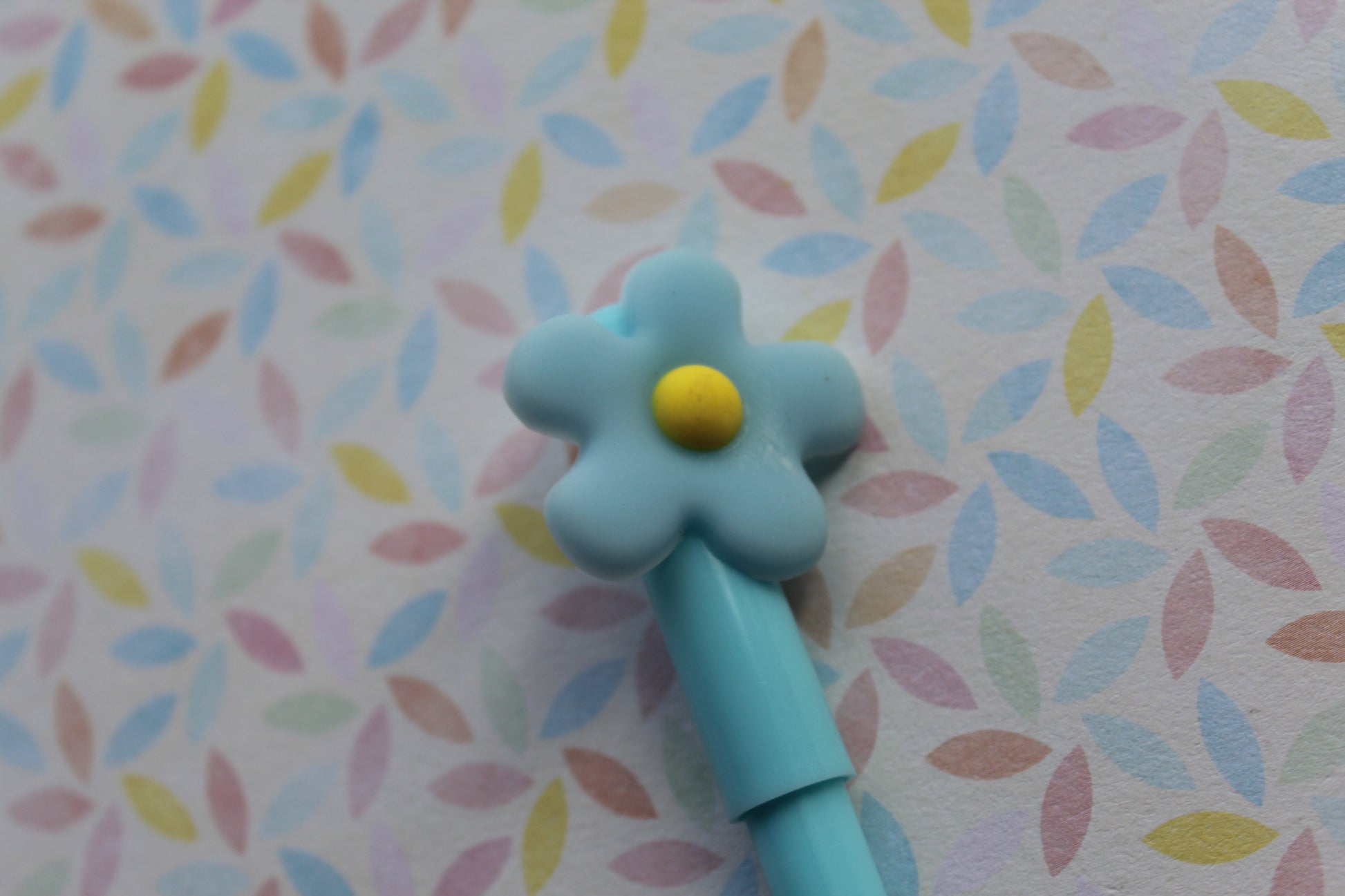 flower pen - blue